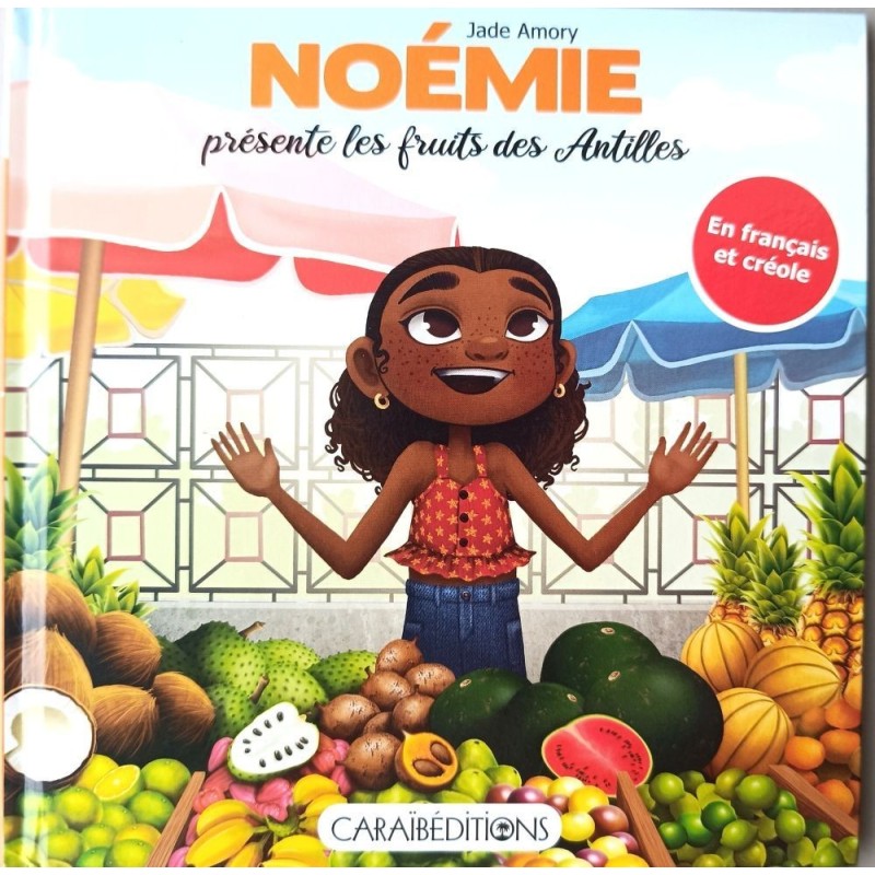 Noémie présente les fruits des Antilles