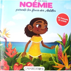 Noémie présente les fleurs des Antilles