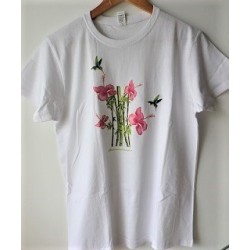 Tee-Shirt Colibris/Hibiscus