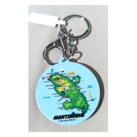 Porte- clé Carte Martinique