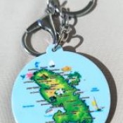 Porte- clé Carte Martinique
