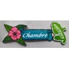 Plaque porte Chambre