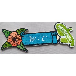 Plaque de porte W-C