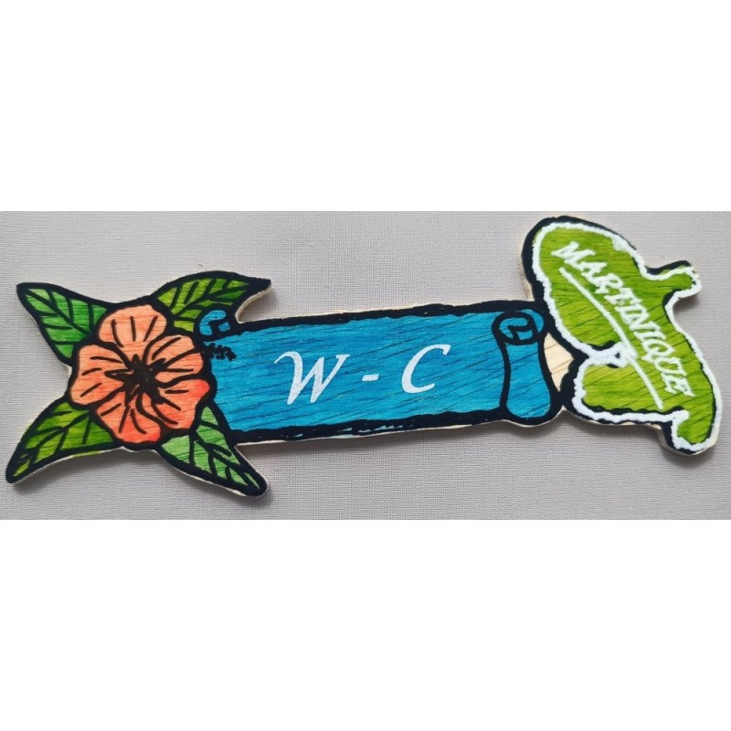 Plaque de porte W-C