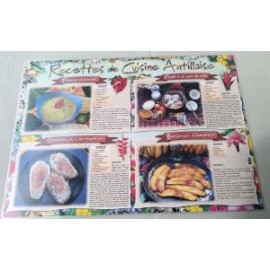 Set de table Guadeloupe 2+ recettes