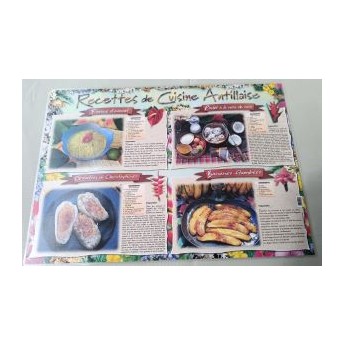 Set de table Guadeloupe 1+ recettes