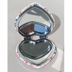 Miroir poche coeur corail