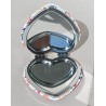 Miroir poche coeur corail