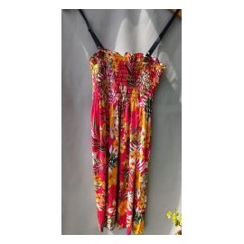Robe hibiscus orange