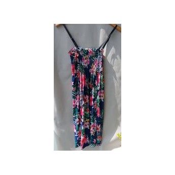 Robe hibiscus bleu
