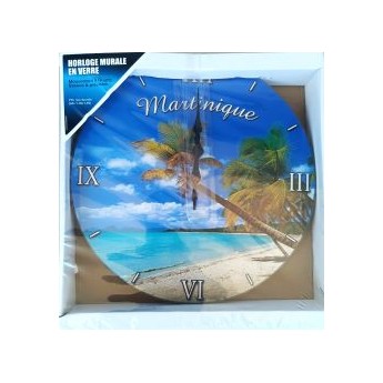 Horloge cocotier Martinique
