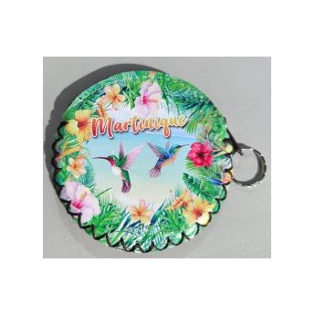 Porte-Monnaie rond Colibri Martinique