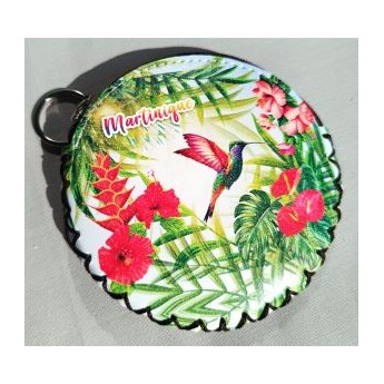 Porte-Monnaie rond Colibri Martinique