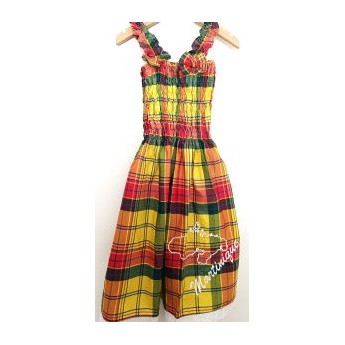 Robe Madras jaune