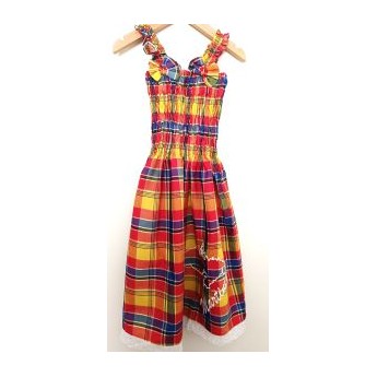 Robe Madras rouge