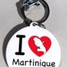 Porte clés I Love Martinique