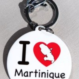 Porte- clé I Love Martinique