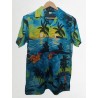 Chemise hawaïenne bleue