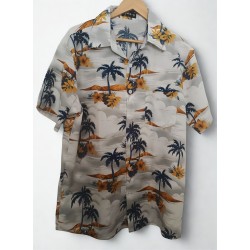 Chemise hawaïenne palmiers