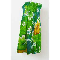 Robe tropicale  verte