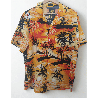 Chemise tropicale orange