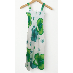 Robe imprimé floral vert
