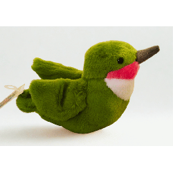Peluche colibri vert
