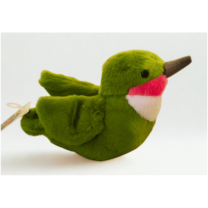 Peluche colibri vert