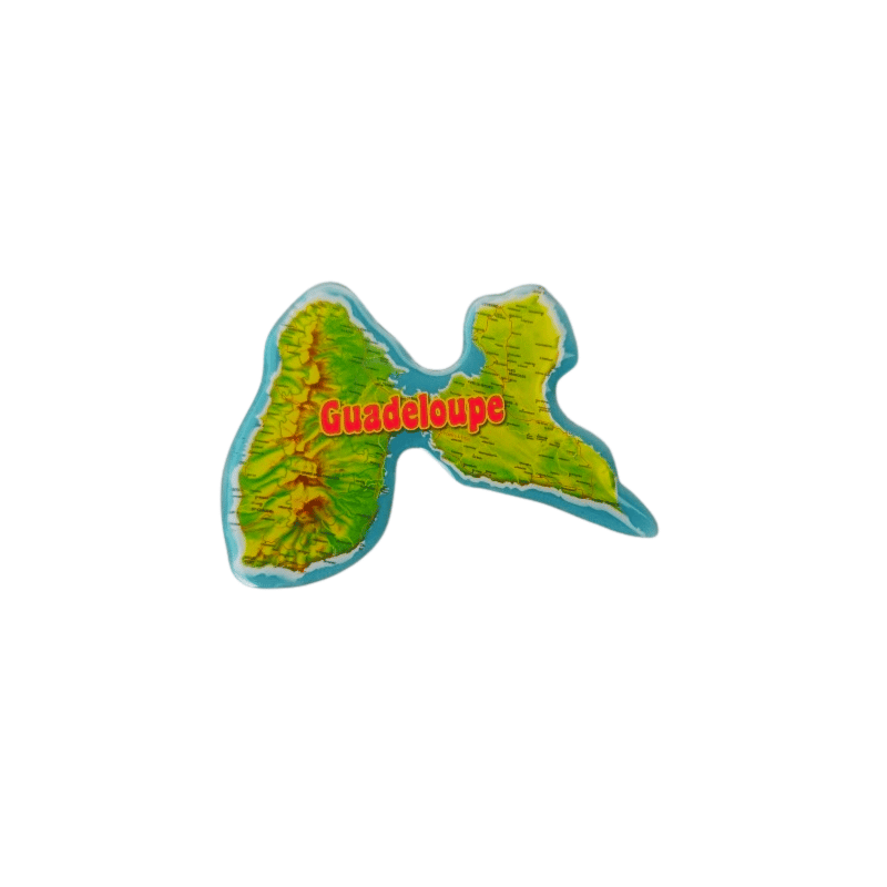 Magnet carte relief Guadeloupe