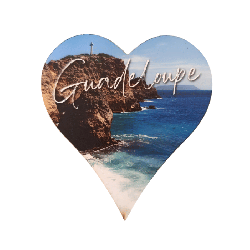 Magnet coeur Guadeloupe