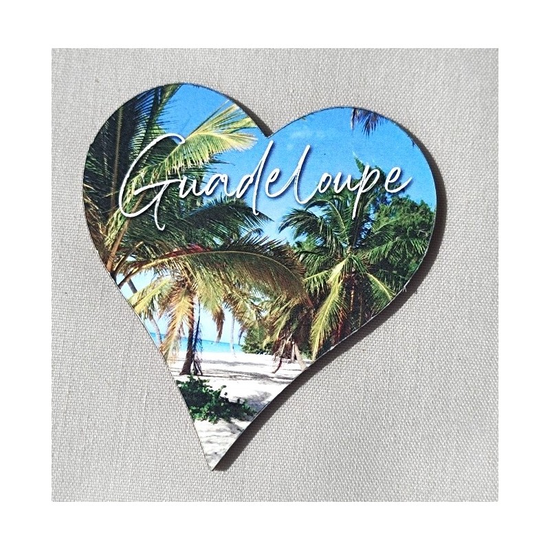 Magnet coeur Guadeloupe