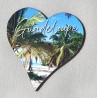 Magnet coeur Guadeloupe