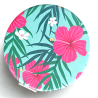 Miroir poche  fleurs hibiscus
