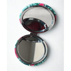 Miroir poche  fleurs hibiscus